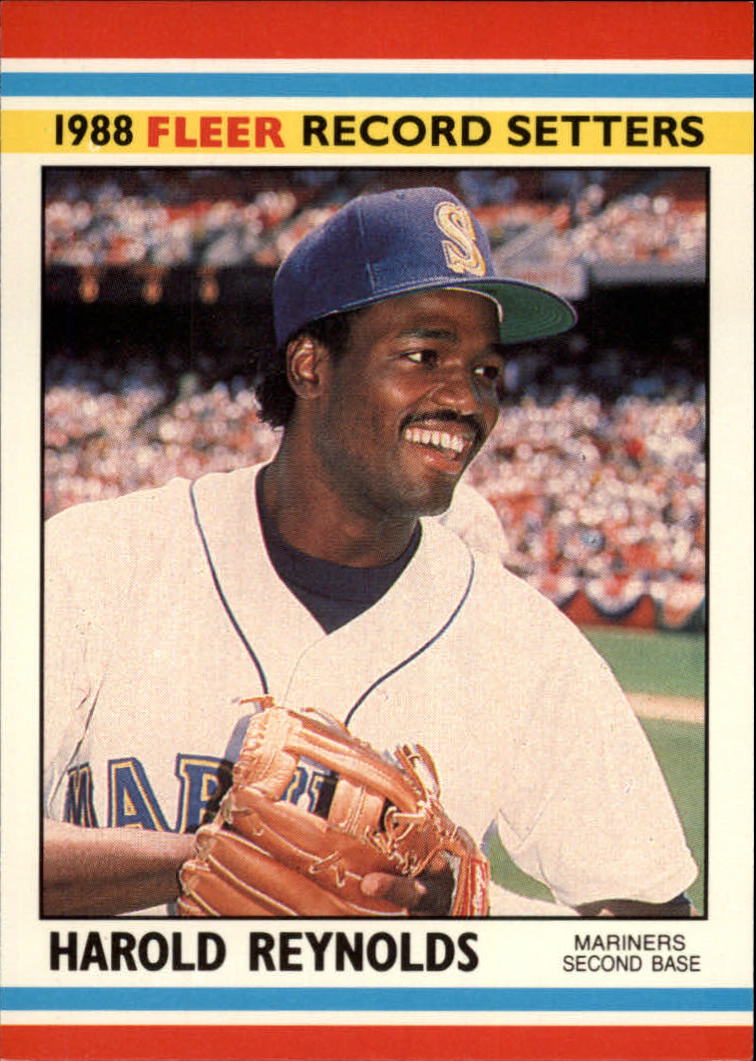 1988 Fleer Record Setters Baseball Cards       031      Harold Reynolds
